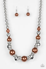Load image into Gallery viewer, Hollywood HAUTE Spot -Brown Necklace- Paparazzi Accessories - Paparazzi Accessories