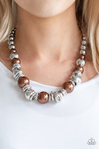 Hollywood HAUTE Spot -Brown Necklace- Paparazzi Accessories - Paparazzi Accessories