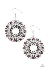 Load image into Gallery viewer, Malibu Musical Red Earrings - Paparazzi Accessories - Paparazzi Accessories