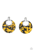 Load image into Gallery viewer, Paparazzi - Metro Zoo - Yellow - Acrylic Earrings - Paparazzi Accessories