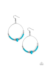 Load image into Gallery viewer, Retro Rural - Blue Earrings - Paparazzi Accessories - Paparazzi Accessories
