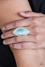 Load image into Gallery viewer, Riviera Royalty - Blue Ring - Paparazzi Accessories - Paparazzi Accessories