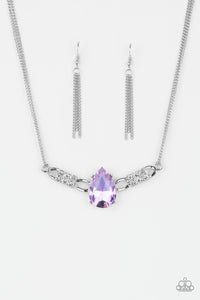 Way To Make An Entrance - Purple Necklace - Paparazzi Accessories - Paparazzi Accessories