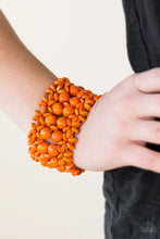 Load image into Gallery viewer, Paparazzi Paparazzi - Tropical Bliss -Orange Wood Bracelet Apparel &amp; Accessories