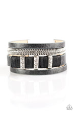 Load image into Gallery viewer, Paparazzi- FAME Night - Black Urban Bracelet - Paparazzi Accessories