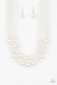Paparazzi Paparazzi - The More The Modest - White Pearl Necklace Necklaces