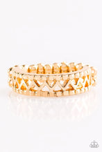 Load image into Gallery viewer, Paparazzi Paparazzi - Thunder and Lightning - Gold RIng Apparel &amp; Accessories