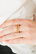 Load image into Gallery viewer, Paparazzi Paparazzi - Thunder and Lightning - Gold RIng Apparel &amp; Accessories