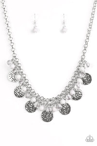 Paparazzi - Beachfront Babe - Silver Necklace - Paparazzi Accessories