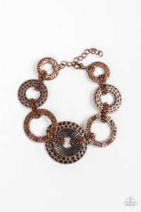 Paparazzi - Way Wild - Copper Bracelet - Paparazzi Accessories