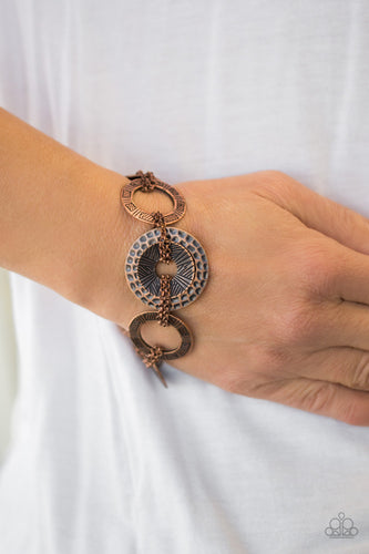 Paparazzi - Way Wild - Copper Bracelet - Paparazzi Accessories