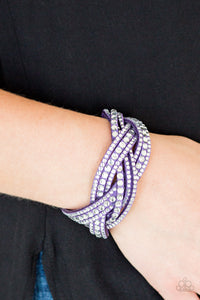 Paparazzi - Bring On The Bling -Purple Urban Bracelet - Paparazzi Accessories