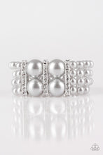 Load image into Gallery viewer, Romance Remix- Paparazzi Silver Pearl Bracelet - Paparazzi Accessories