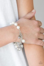 Load image into Gallery viewer, More Amour - White Pearl Charm Bracelet - Paparazzi Accessories - Paparazzi Accessories