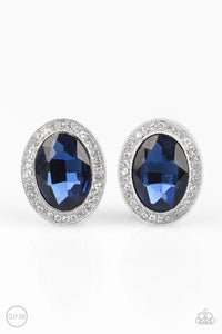 Paparazzi - Only Fame In Town - Blue Earrings - Paparazzi Accessories