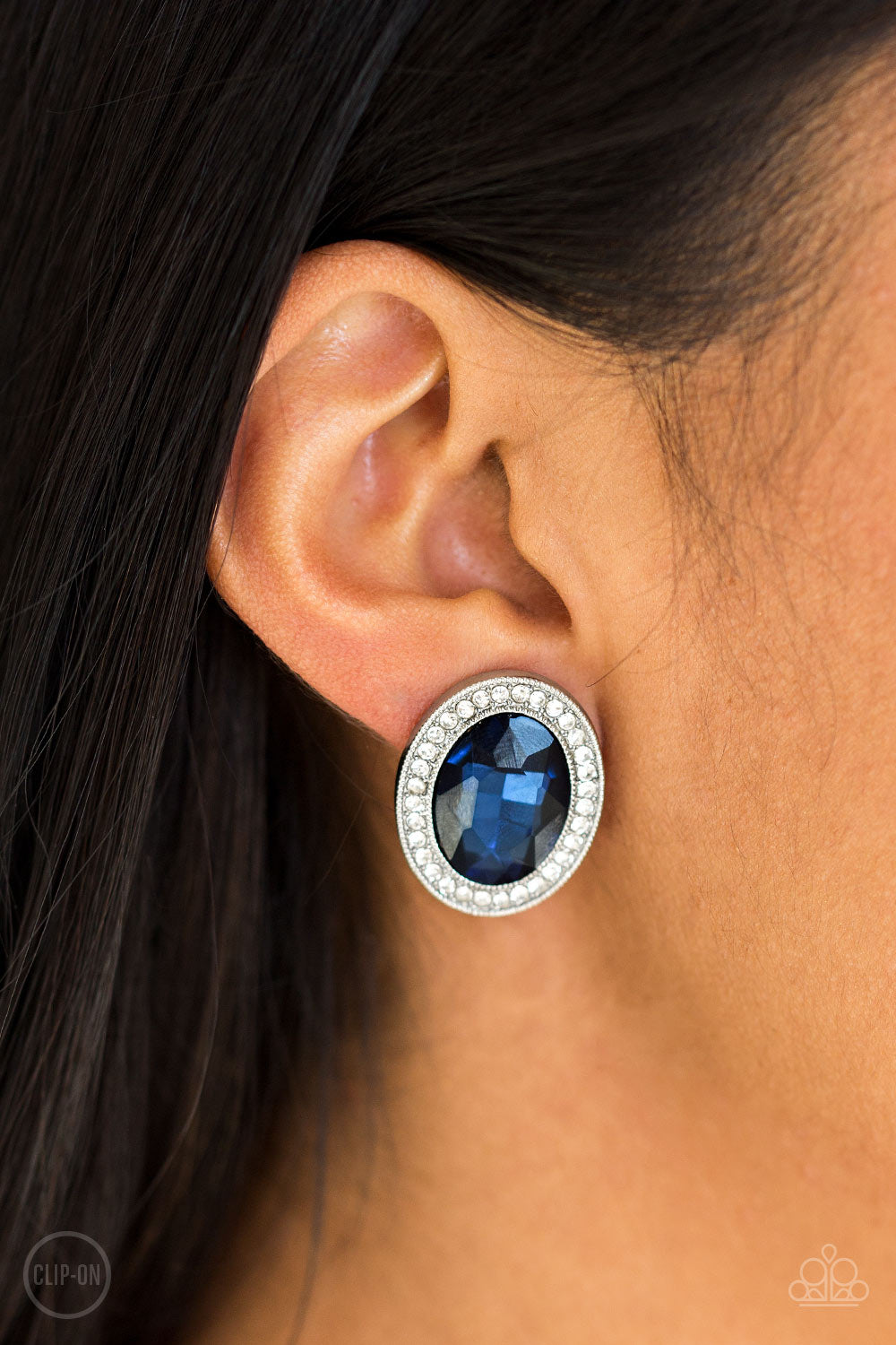 Paparazzi - Only Fame In Town - Blue Earrings - Paparazzi Accessories