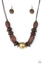 Load image into Gallery viewer, Paparazzi -   Grand Turks Getaway - Brass Necklace - Paparazzi Accessories