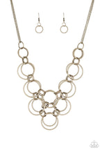 Load image into Gallery viewer, Paparazzi - Ringing Off The Hook - Brass Necklace - Paparazzi Accessories