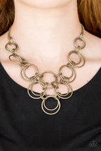 Load image into Gallery viewer, Paparazzi - Ringing Off The Hook - Brass Necklace - Paparazzi Accessories