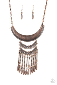 Paparazzi - Eastern Empress - Copper Necklace - Paparazzi Accessories