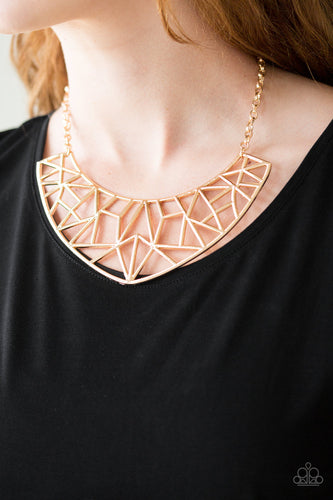 Paparazzi - Strike While HAUTE - Gold Necklace - Paparazzi Accessories