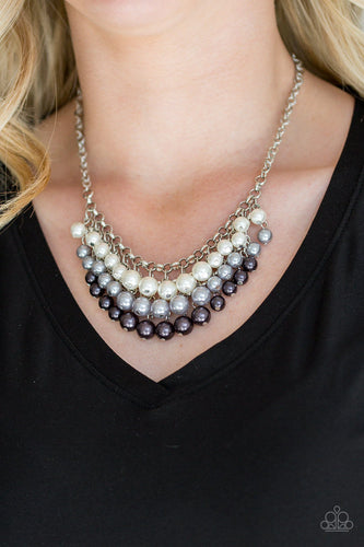 Paparazzi Paparazzi - Run For The Heels - Black and Multi Pearl Necklace Necklaces