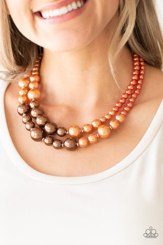 Paparazzi - The More The Modest - Multi Pearl Necklace - Paparazzi Accessories