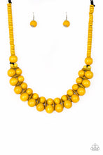 Load image into Gallery viewer, Caribbean Cover Girl - Yellow Necklace - Paparazzi Accessories - Paparazzi Accessories