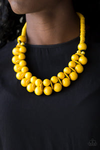 Caribbean Cover Girl - Yellow Necklace - Paparazzi Accessories - Paparazzi Accessories