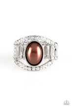 Load image into Gallery viewer, Paparazzi - Radiating Riches - Brown Ring - Paparazzi Accessories