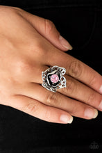 Load image into Gallery viewer, Paparazzi - Glowing Gardens - Pink Ring - Paparazzi Accessories