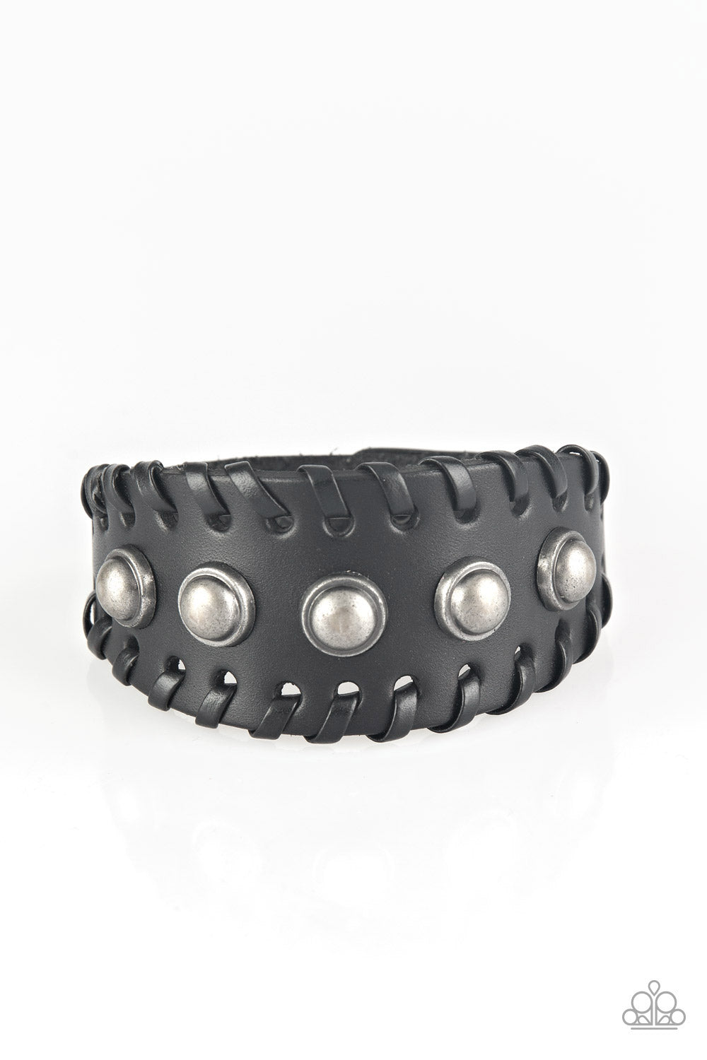 Paparazzi - Urban Cowboy - Black Bracelet | Fashion Fabulous Paparazzi - Urban Cowboy - Black Bracelet | Fashion Fabulous
