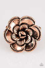 Load image into Gallery viewer, Paparazzi - FLOWERBED and Breakfast - Copper Ring - Paparazzi Accessories