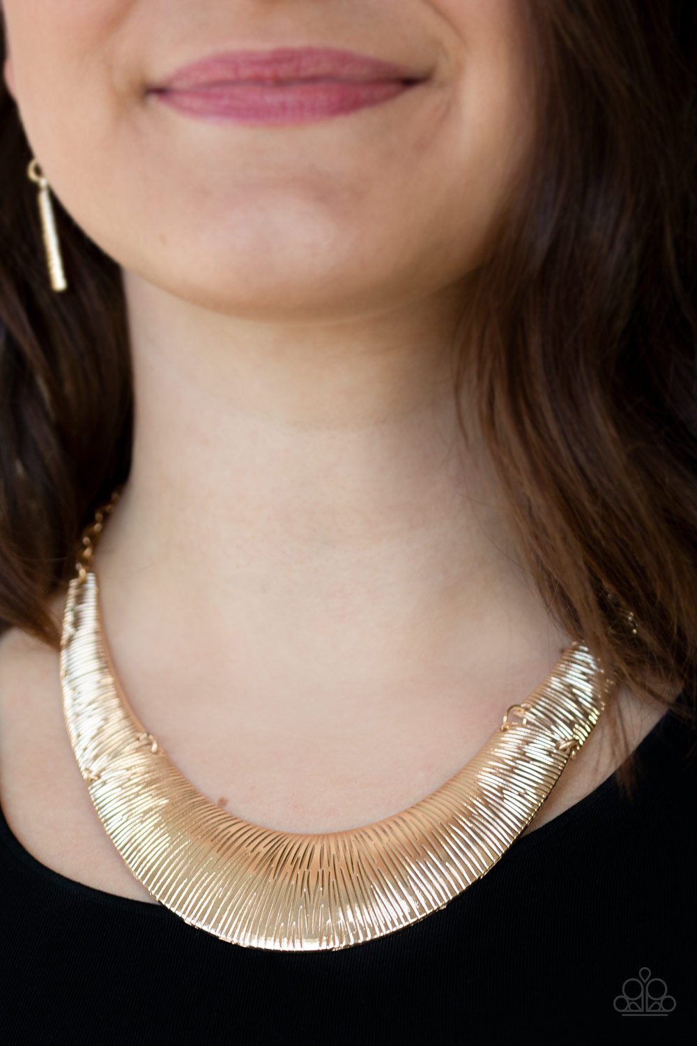Paparazzi - Feast or Famine - Gold Necklace - Paparazzi Accessories