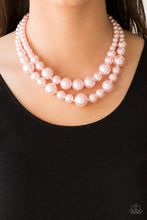 Load image into Gallery viewer, The More The Modest - Pink Pearl Necklace - Paparazzi Accessories - Paparazzi Accessories