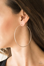 Load image into Gallery viewer, Hooked on Hoops Rose Gold Earrings- Paparazzi Accessories - Paparazzi Accessories