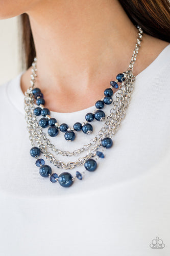 Paparazzi - Rockin Rockette - Blue Necklace - Paparazzi Accessories