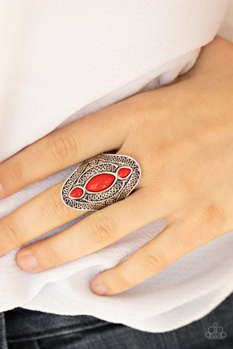 Kindred Spirit Red Ring- Paparazzi Accessories - Paparazzi Accessories