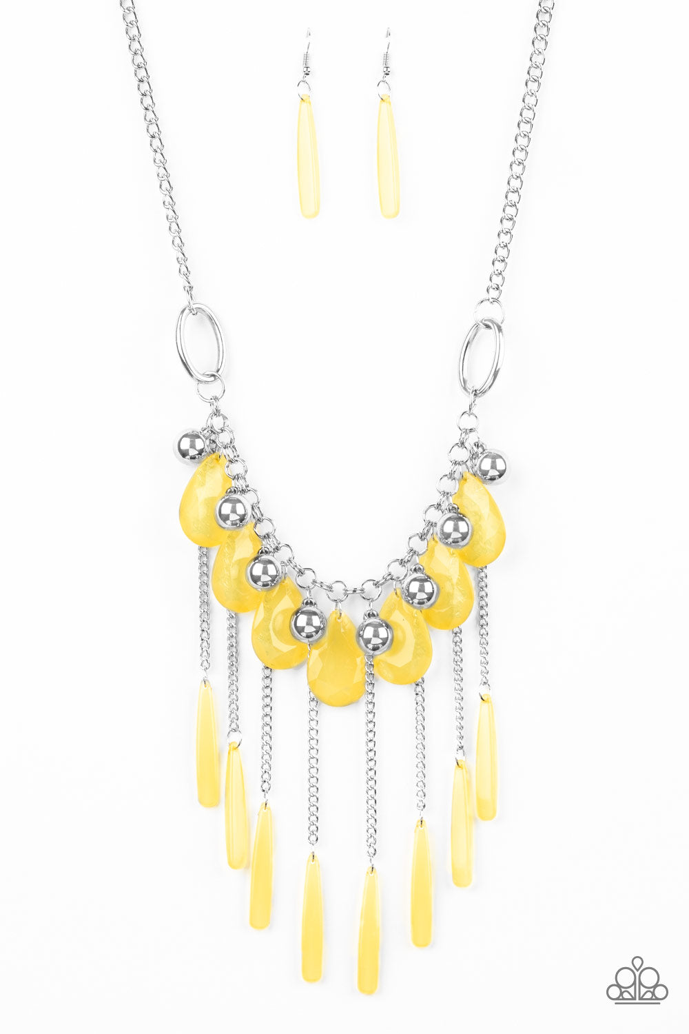 Free-Flying Flutter - Yellow Butterfly Necklace - Paparazzi Accessories –  Bejeweled Accessories By Kristie