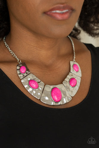 RULER in Favor Pink Necklace- Paparazzi Accessories - Paparazzi Accessories