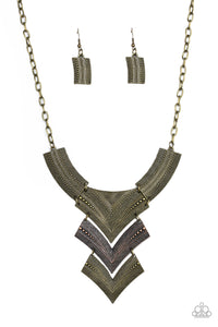 Paparazzi - Fiercely Pharaoh - Multi Necklace - Paparazzi Accessories