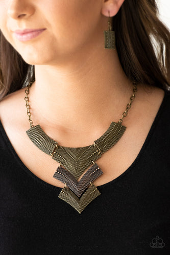 Paparazzi - Fiercely Pharaoh - Multi Necklace - Paparazzi Accessories