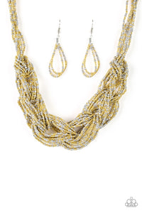 Paparazzi - City Catwalk - Gold Seed Bead -Necklace - Paparazzi Accessories