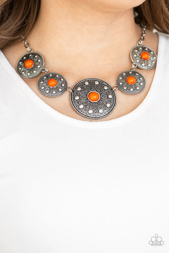 Hey, SOL Sister - Orange Necklace - Paparazzi Jewelry - Paparazzi Accessories
