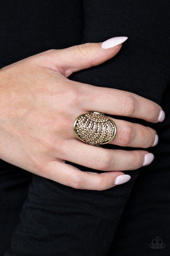 Paparazzi - Dazzle Daze - Brass Ring - Paparazzi Accessories