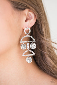 Incan Eclipse - Silver Earrings - Paparazzi Accessories - Paparazzi Accessories