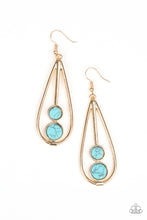 Load image into Gallery viewer, Paparazzi - Natural Nova - Gold Earrings - Paparazzi Accessories