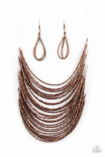 Load image into Gallery viewer, Paparazzi - Catwalk Queen - Copper  - Seed Bead Necklace - Paparazzi Accessories