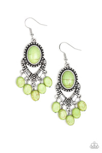 Southern Sandstone - Green Earrings - Paparazzi Accessories - Paparazzi Accessories