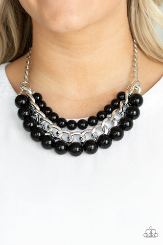 Paparazzi - Empire State Empress - Black Necklace - Paparazzi Accessories
